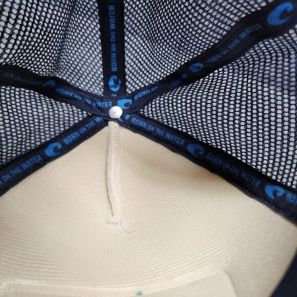 Costa Del Mar Game Changer Fly Fishing White OSFA Mesh Snapback Trucker Hat - Picture 10 of 10